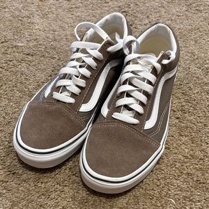 Vans Brown and White Women's Sneakers